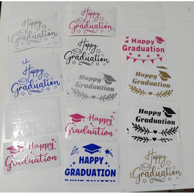 

STICKER WISUDA / STIKER BALON / STICKER / STICKER PAPAN UCAPAN / STICKER AKRILIK / WISUDA