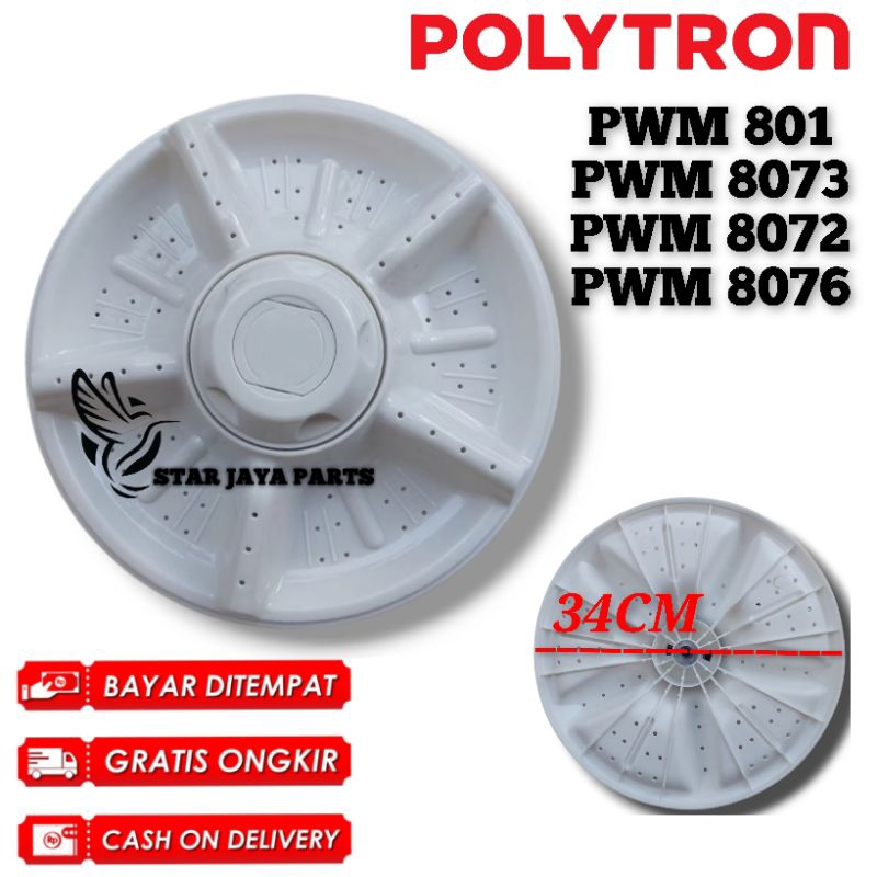 Pulsator POLYTRON 8 KG PWM 801 8072 8073 8076 Pulsator Mesin Cuci Polytron 2 Tabung PWM801 PWM 8072 