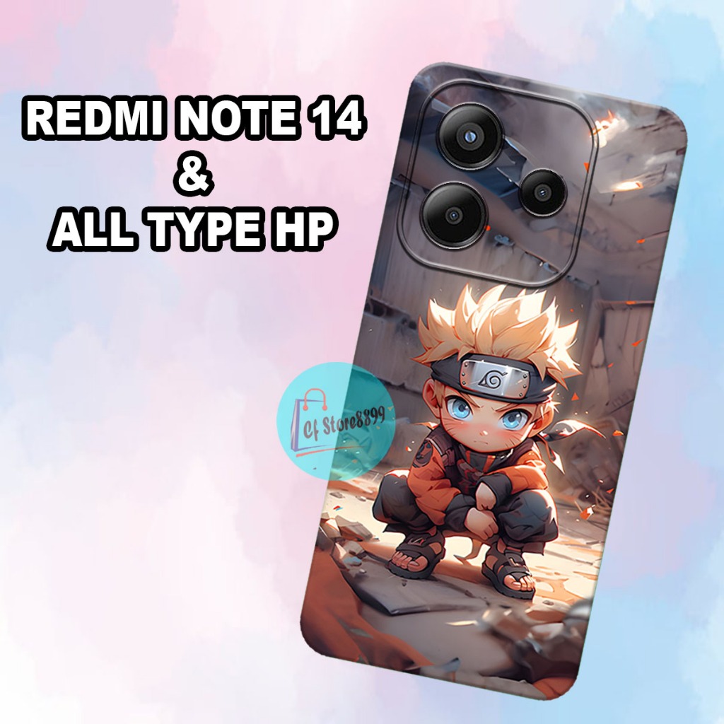 (CFS41) Softcase procamera  untuk Hp REDMI NOTE 14 Motif Cowok /Case REDMI NOTE 14   bahan karet len