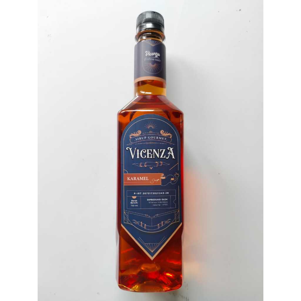 

CARAMEL SYRUP VICENZA 750 ML MINUMAN SIRUP KARAMEL PREMIUM 750ML