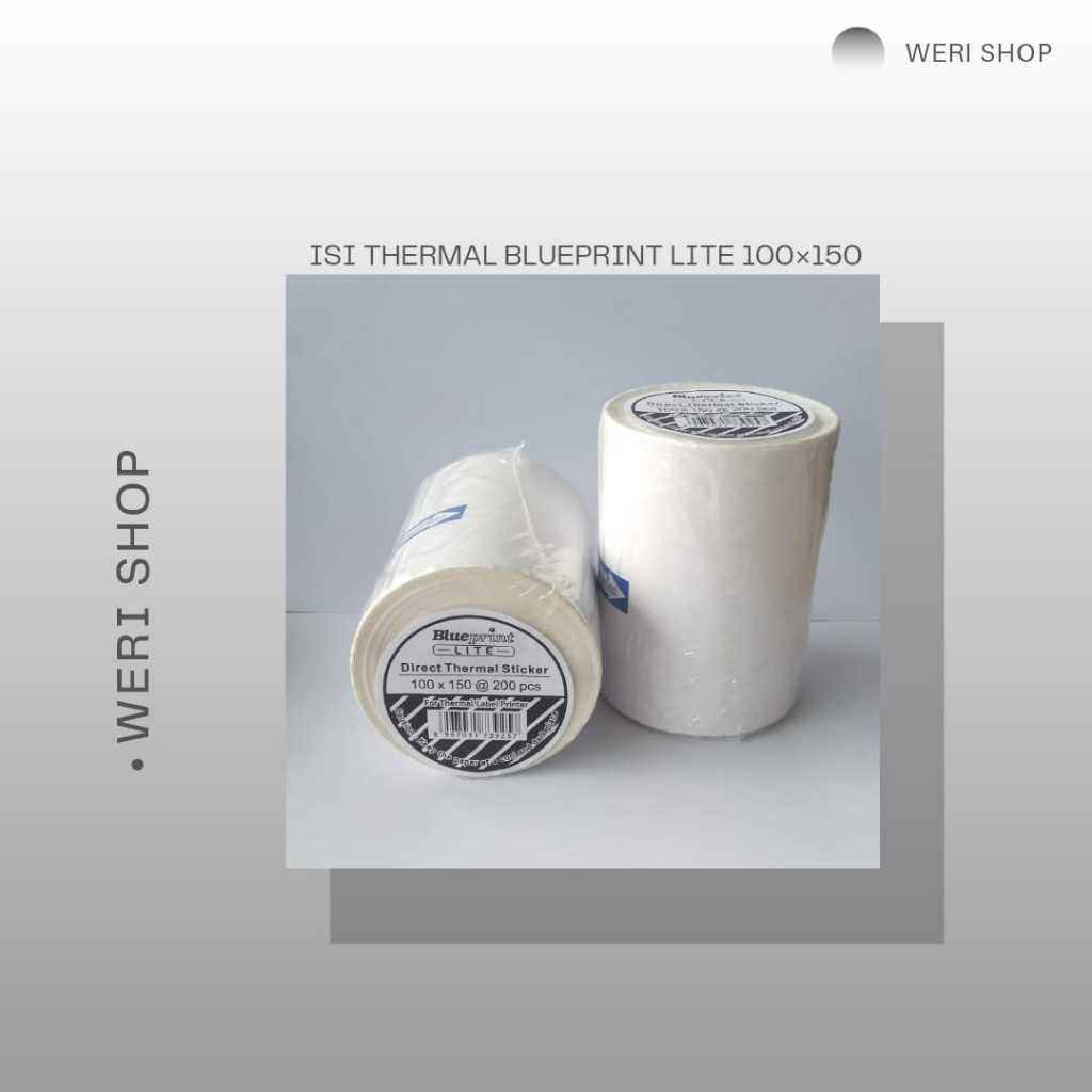 

KERTAS THERMAL / KERTAS LABEL PRINT MERK BLUEPRINT LITE 100x150 (SATU ROLL /1 PCS)