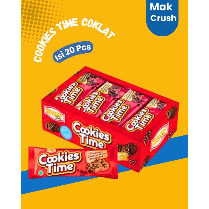 

Happy Time Cookies Cemilan Snack Murah 1 Pack Isi 20 pcs x 6 gr