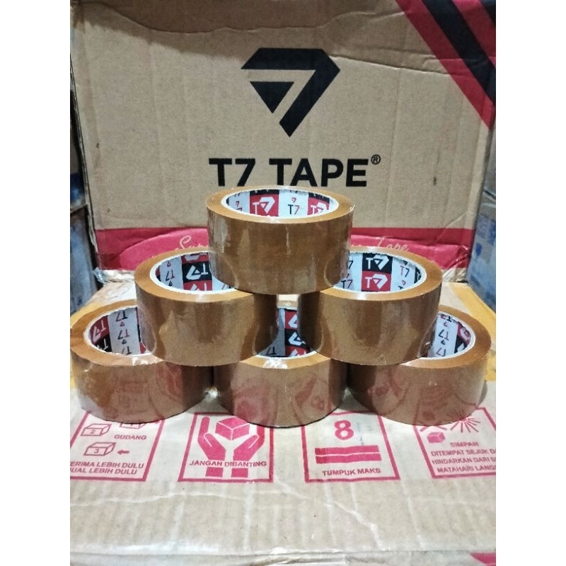 

lakban bening atau coklat 45mm x 90yard (slop)6pcs T7tape