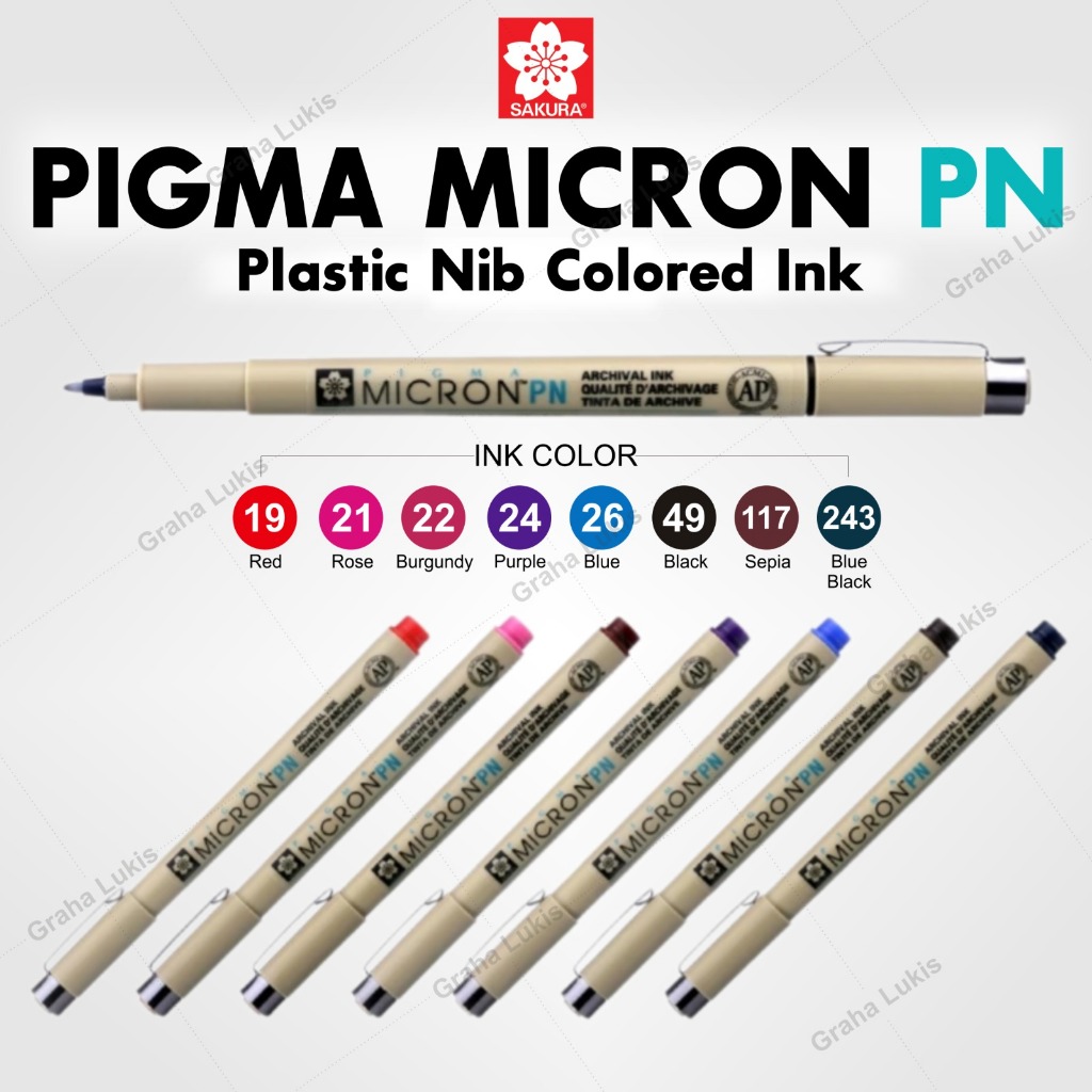 

SAKURA PIGMA MICRON PEN PN (Plastic Nib)