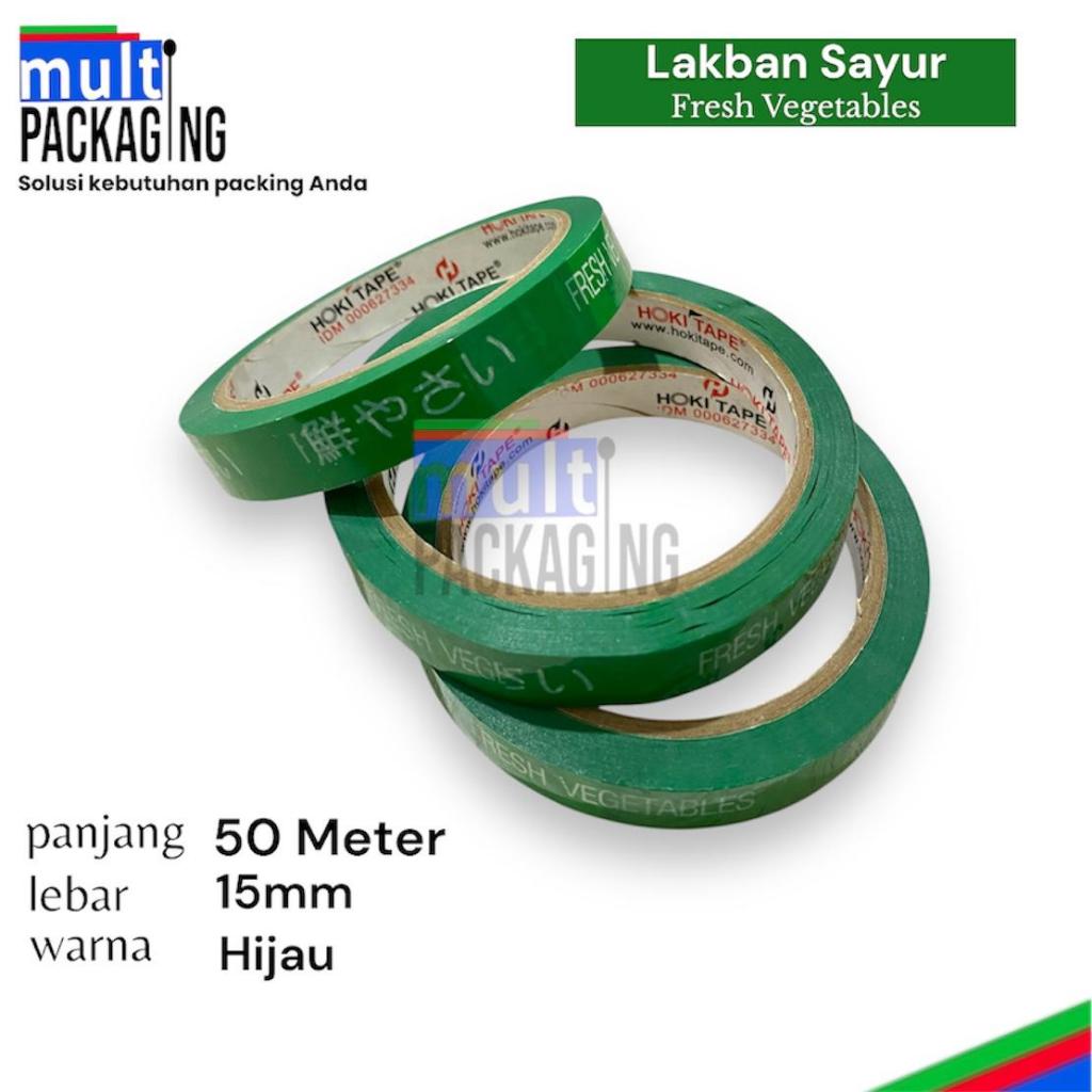 

Lakban Sayur Buah Fresh Vegetables 15mm x 50m