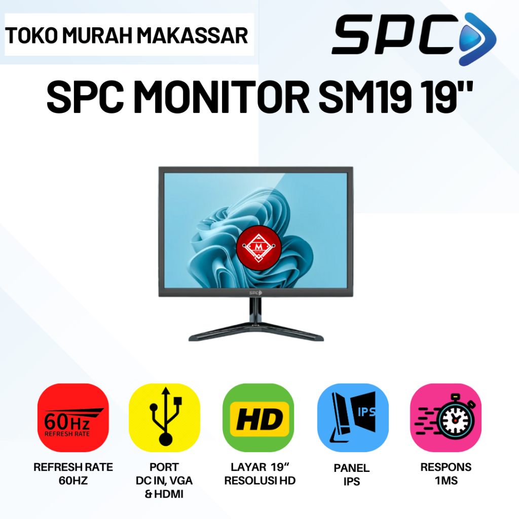 SPC MONITOR SM19 19" / MONITOR SPC SM19 19 INCH / MON01-SPC