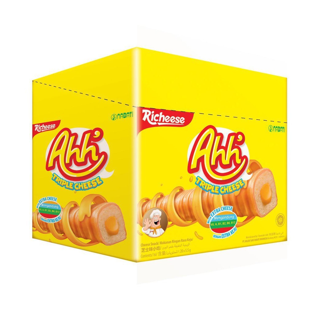 

Ahh Richeese | Richoco | Goguma | Coco Pandan Nabati Box isi 20 Pcs