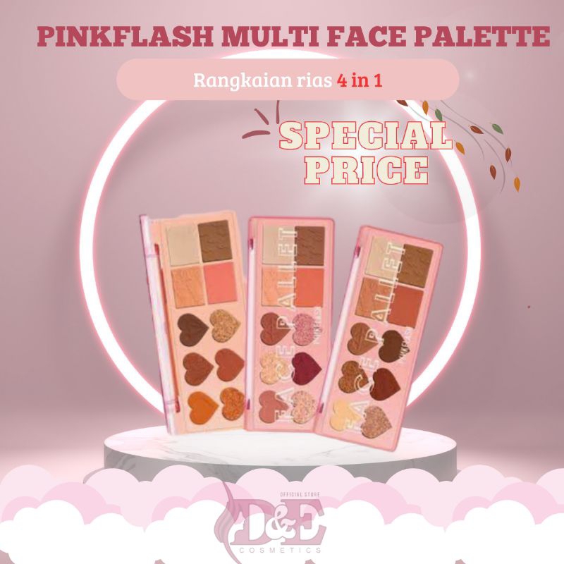 D&E | PINKFLASH OhMyLove Multi Face Palette Eyeshadow Blush Contour Highlighter