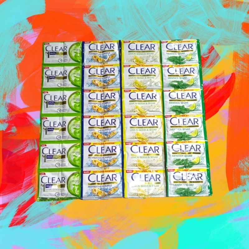 Clear Shampoo Renceng Sachet 1 Renceng isi 24pcs