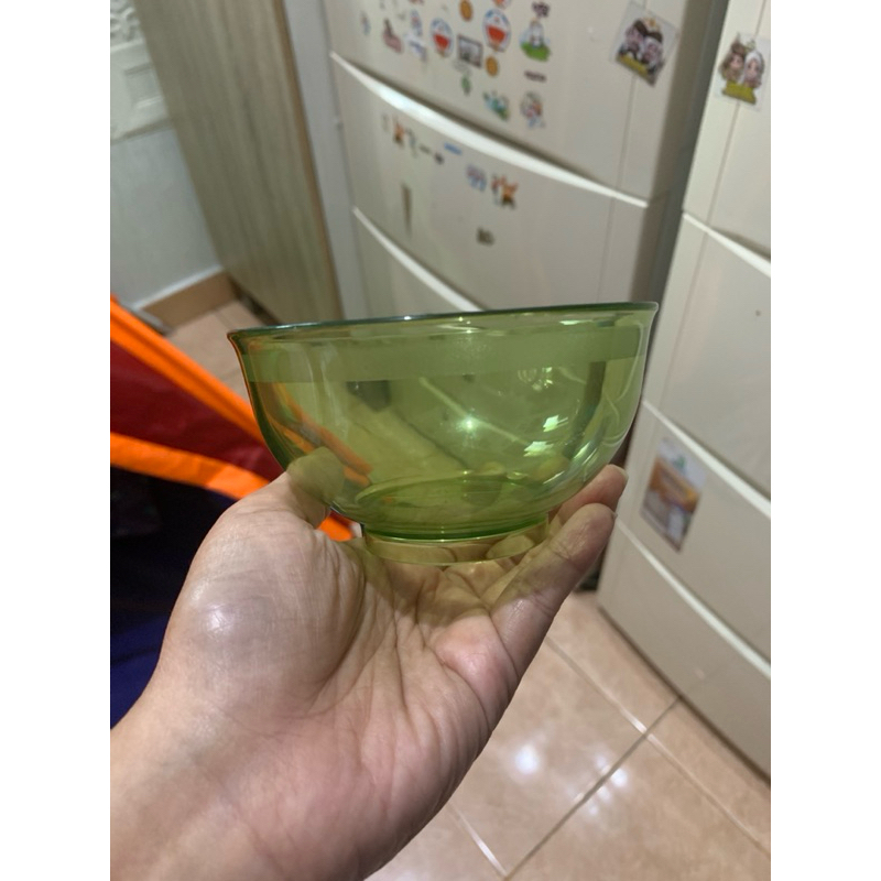 1 Set crystal bowl 250 ml- bowl kristal tupperware(bahan polycarbonat)
