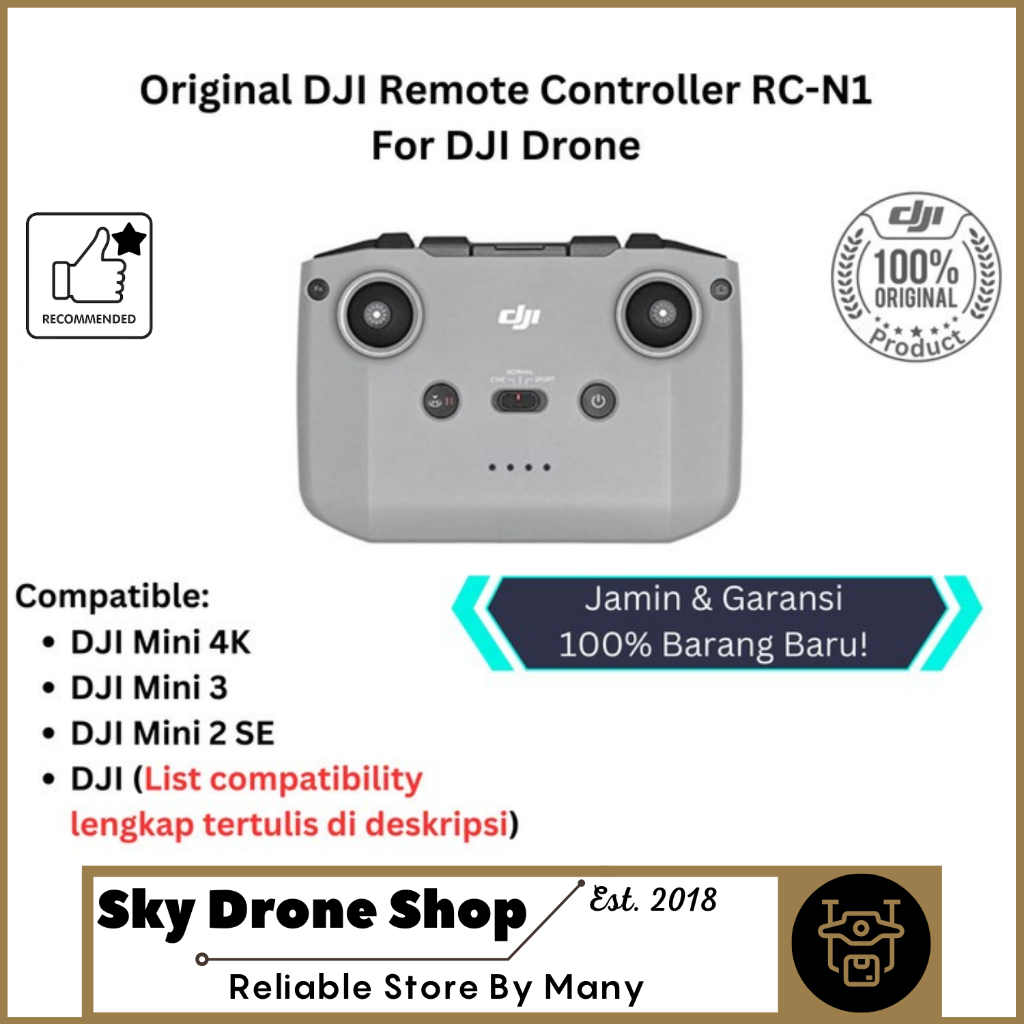 Remote DJI RC-N1 DJI Mini 4K DJI Mavic 3 Classic DJI Mavic 3 DJI Mavic 3 Pro DJI Air 2S DJI Mini 3 P