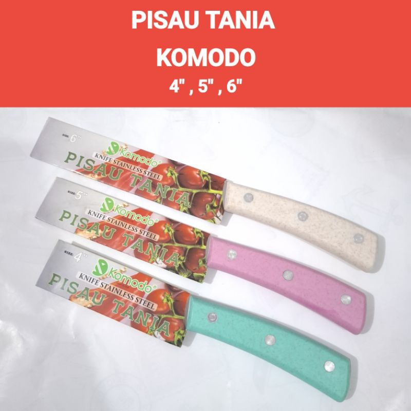 (KOMODO) Pisau Tania/Pisau Stainless/Pisau Dapur Serbaguna