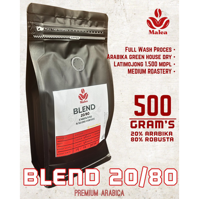 

[Arabika/Robusta] Malea Blend Roastery 20:80 500 Gram