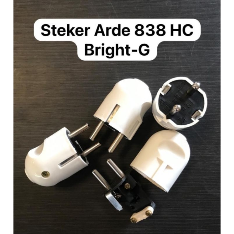 Bright-G Steker Arde Putih telor BG-838. Bright G BG 838 colokan listrik BG838