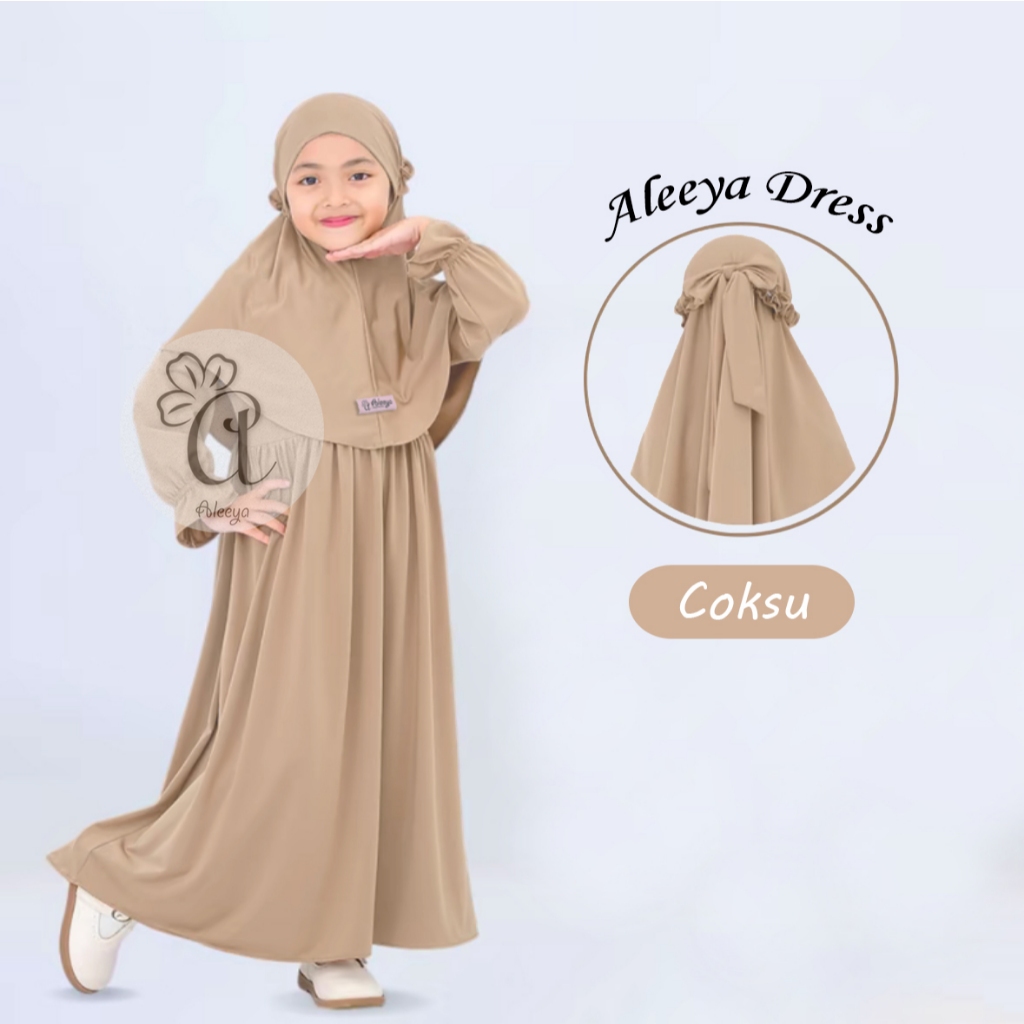 BEST SELLER GAMIS ALEEYA FASHION GAMIS ANAK PEREMPUAN 2-9 TAHUN