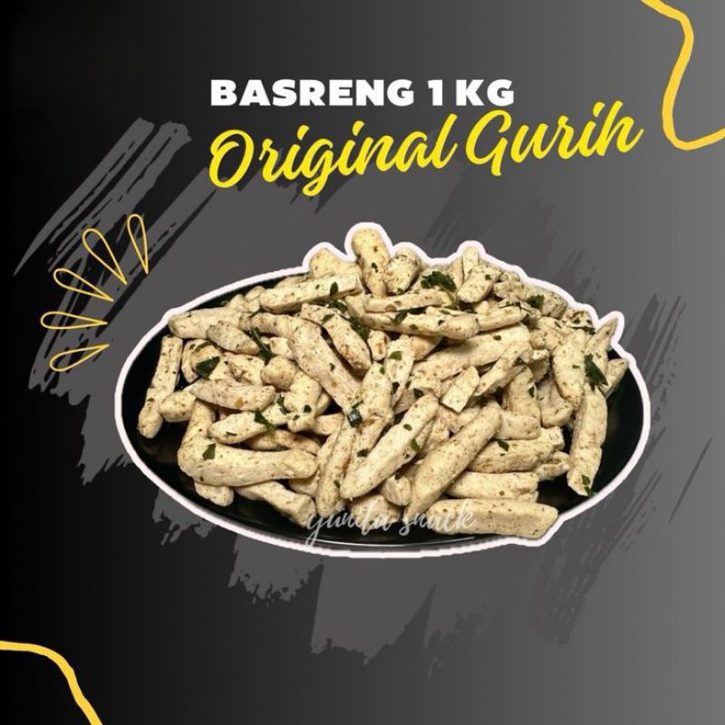 

Basreng stik gurih asin original varian kemasan