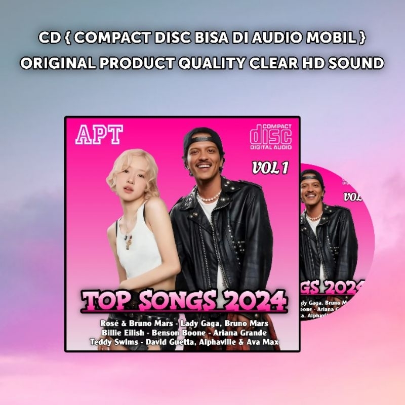 Kaset CD Lagu Pop Barat Terbaru Terpopuler - Kaset CD Mobil Musik Top Songs Barat Hits - CD Mobil La