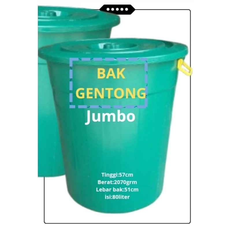 bak plastik jumbo gentong jumbo bak air jumbo ember tutop jumbo gentong plastik tutop bak