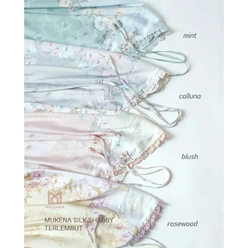 Mukena Shabby Maisara Premium Mukena Terlembut Mukena Silk Shabby