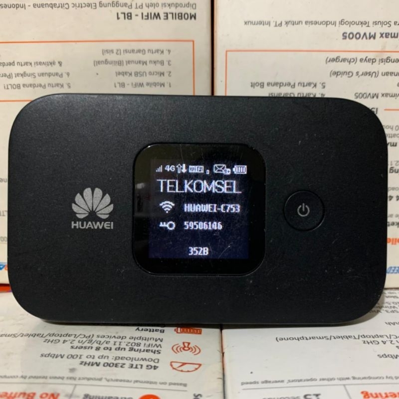 Modem Wifi 4G LTE E5577cs-603 Huawei Slim2 Unlock Fullmod Dark All Oprator 4G LTE