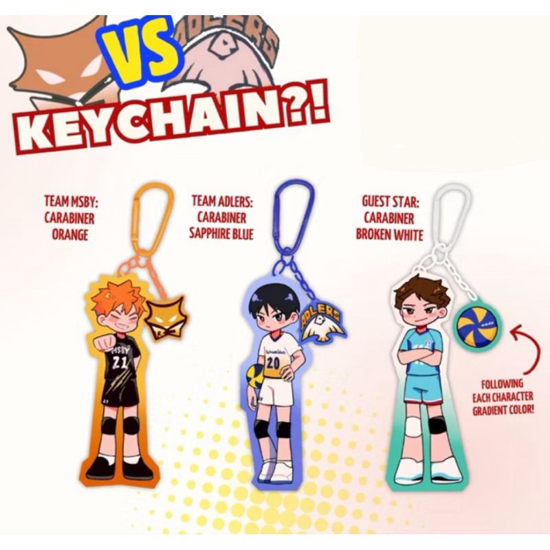 KEYCHAIN HAIKYUU (MSBY VS ADLERS SERIES)