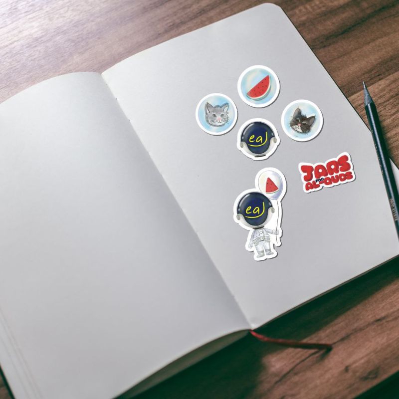 

Stiker Packs - Watermelon Denimalz/Jarstrounot - Die cut