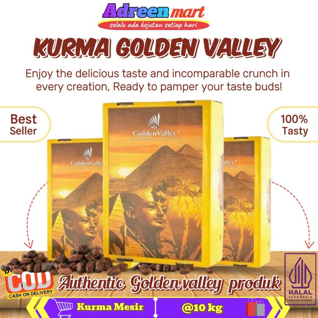 

GOLDEN VALLEY KURMA MESIR 1 KARTON @10kg