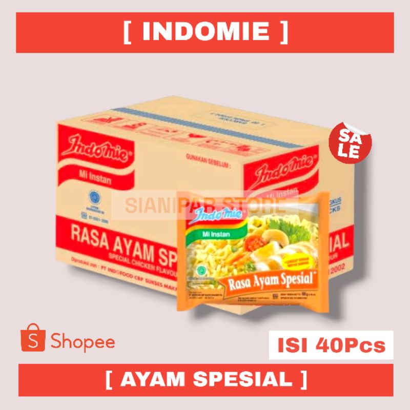 

INDOMIE Mie Instan Ayam Spesial Pck 68gr - [ 1 Dus 40Pcs ]