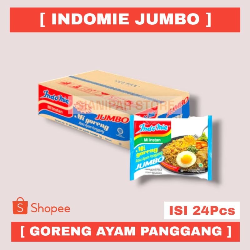 

INDOMIE Mie Goreng Jumbo Ayam Panggang Pck 127gr - [ 1 Dus 24Pcs ]