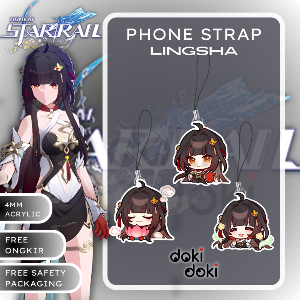 PHONE STRAP HP LINGSHA HONKAI STAR RAIL