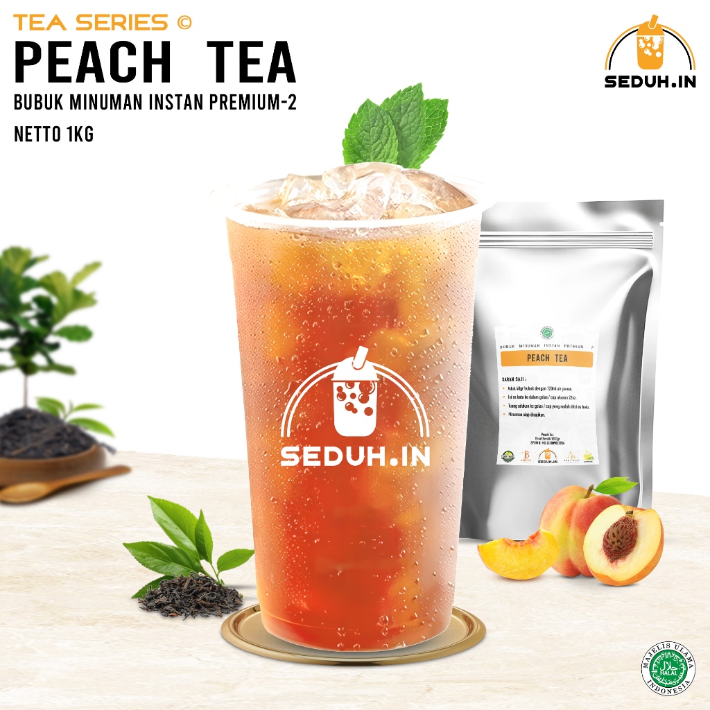 

SEDUHIN - OFFICIAL - Bubuk Minuman Peach Tea 1kg / PREMIUM 2