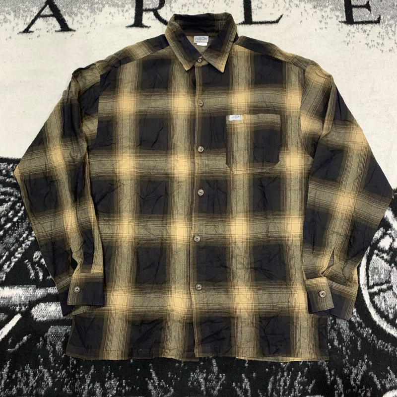 Flannel Shirt L/S Caltop Brown Veterano