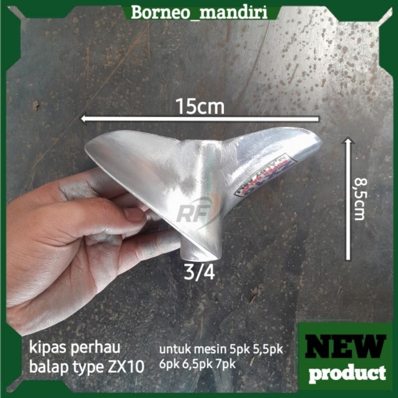 kipas perahu atau baling² perahu balap super BALAP . untk mesin 5hp hingga 7hp atau pk putaran 1:1