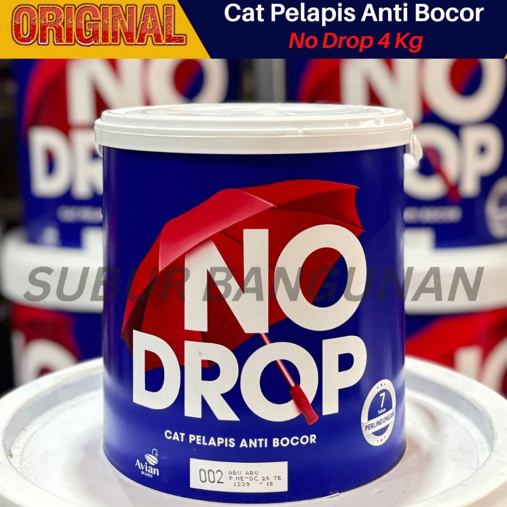 Cat Tembok No Drop Cat WaterProofing Cat Pelapis Anti Bocor 4 Kg
