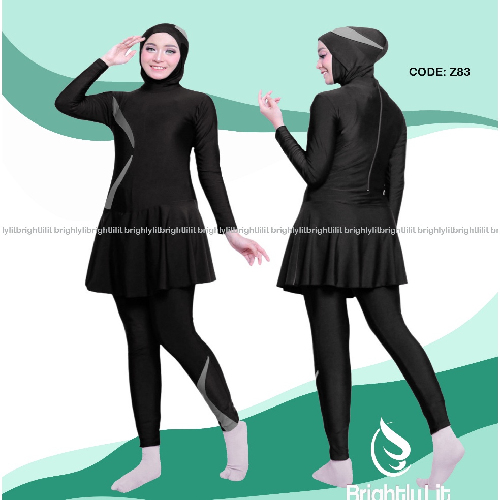 Muraaaahh Baju renang muslim dewasa pakaian renang wanita muslimah hijab remaja dewasa baju renang m