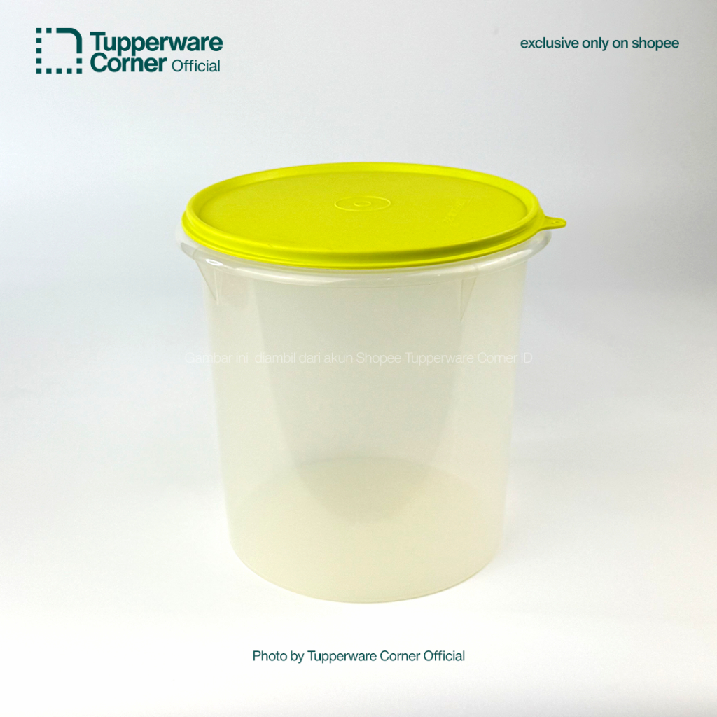 Tupperware Giant Canister Jadul Tutup Hijau Muda Kondisi Reject