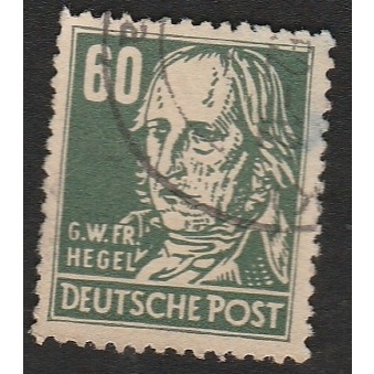 

A 11345 SATU BUAH PRANGKO JERMAN NOMINAL 60 PFENNIG TEMA G W FR HEGEL DENGAN KONDISI SUDAH ADA CAP