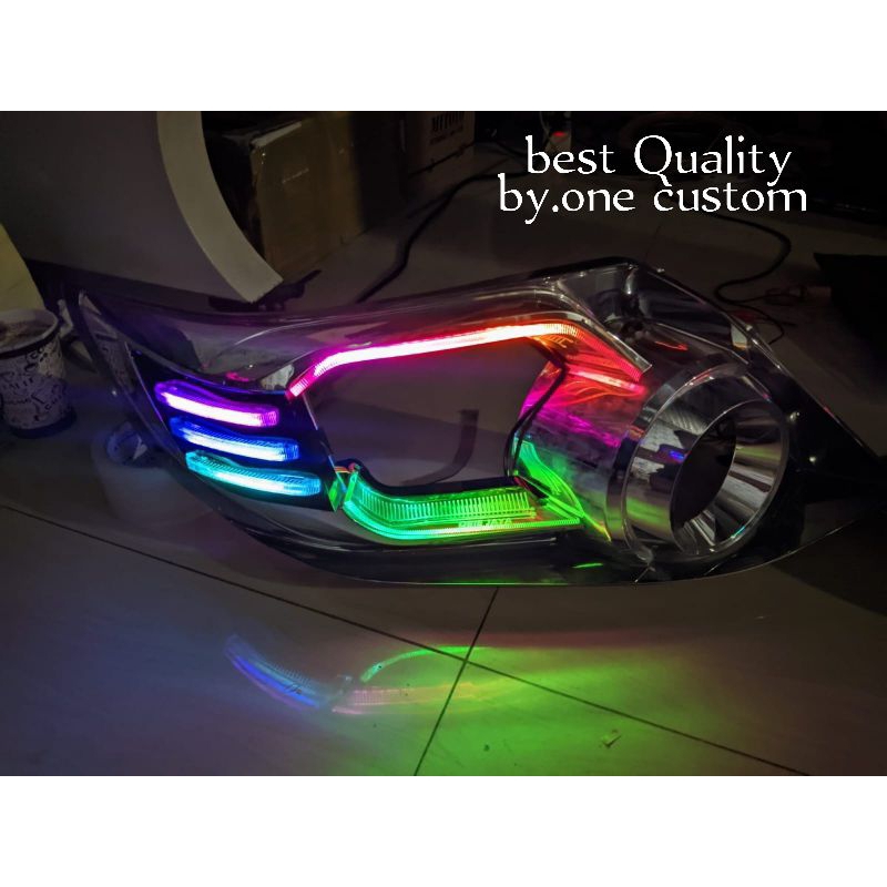 Custom DRL FRAME CAKAR RGB FORTUNER VNT 2012/2015