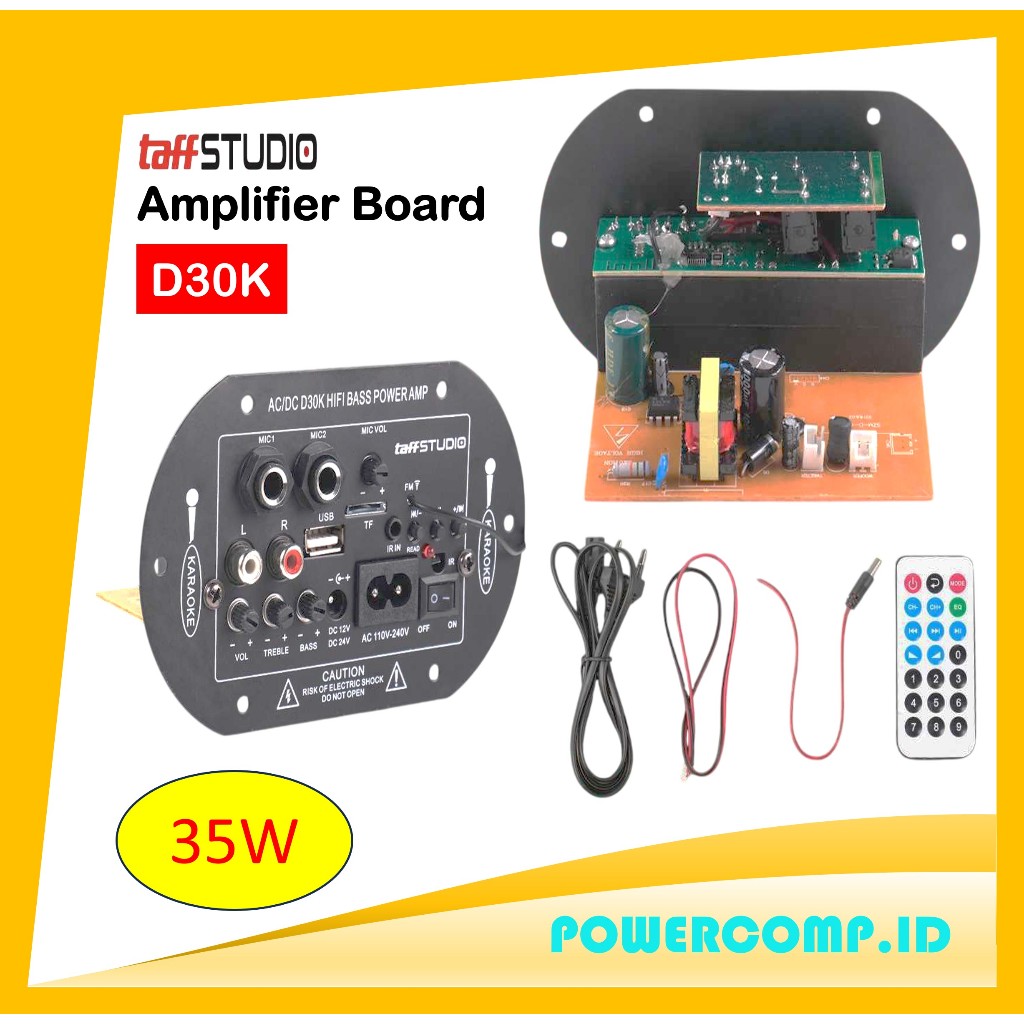TaffSTUDIO D30/D30K Amplifier Board Audio Bluetooth Subwoofer DIY 35W - Amplifier Bluetooth Amplifie