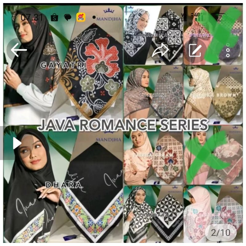 Ivan Gunawan Mandjha Scarf Fashion Motif Perfect monogram Pink Fuschia,Warna Lain Sold,Ready Motif L