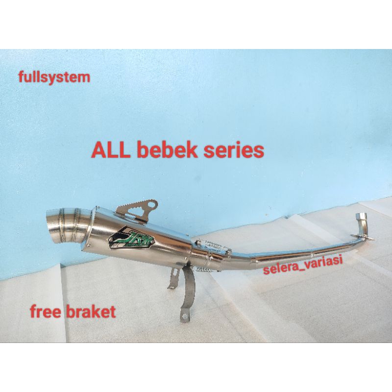 knalpot racing JRM untuk motor BEBEK ALL VARIAN/TYPE. jupiter z.burhan.Z1.robot. supra x 125. karism