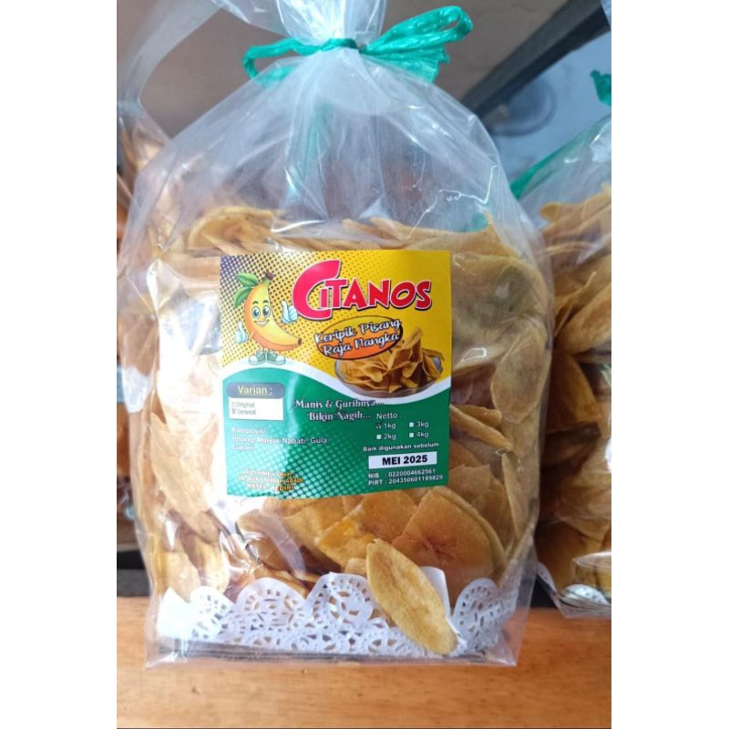 

kripik pisang manis 1 kg