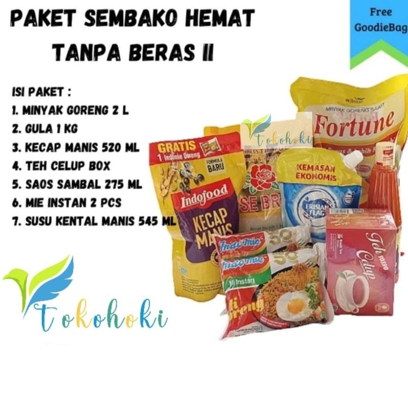 

PAKET SEMBAKO HEMAT TANPA BERAS II