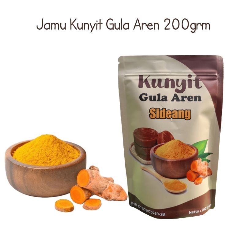 

kunyit asam lambung 200 gram - jamu kunyit plus gula aren