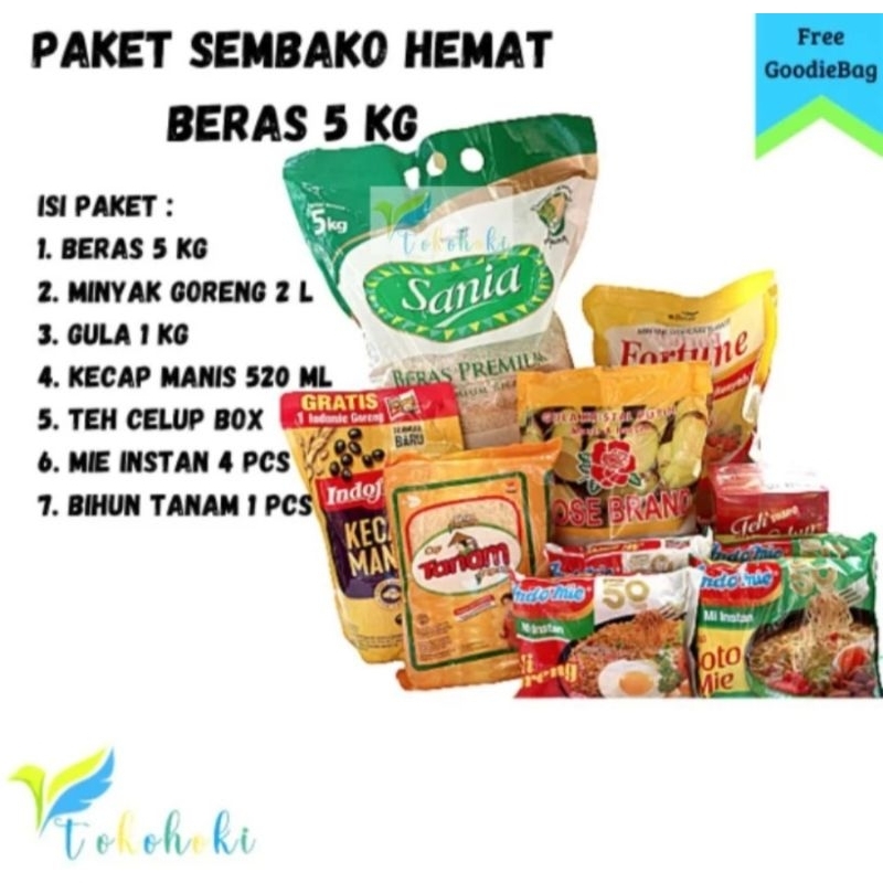 

PAKET SEMBAKO HEMAT BERAS 5 KG