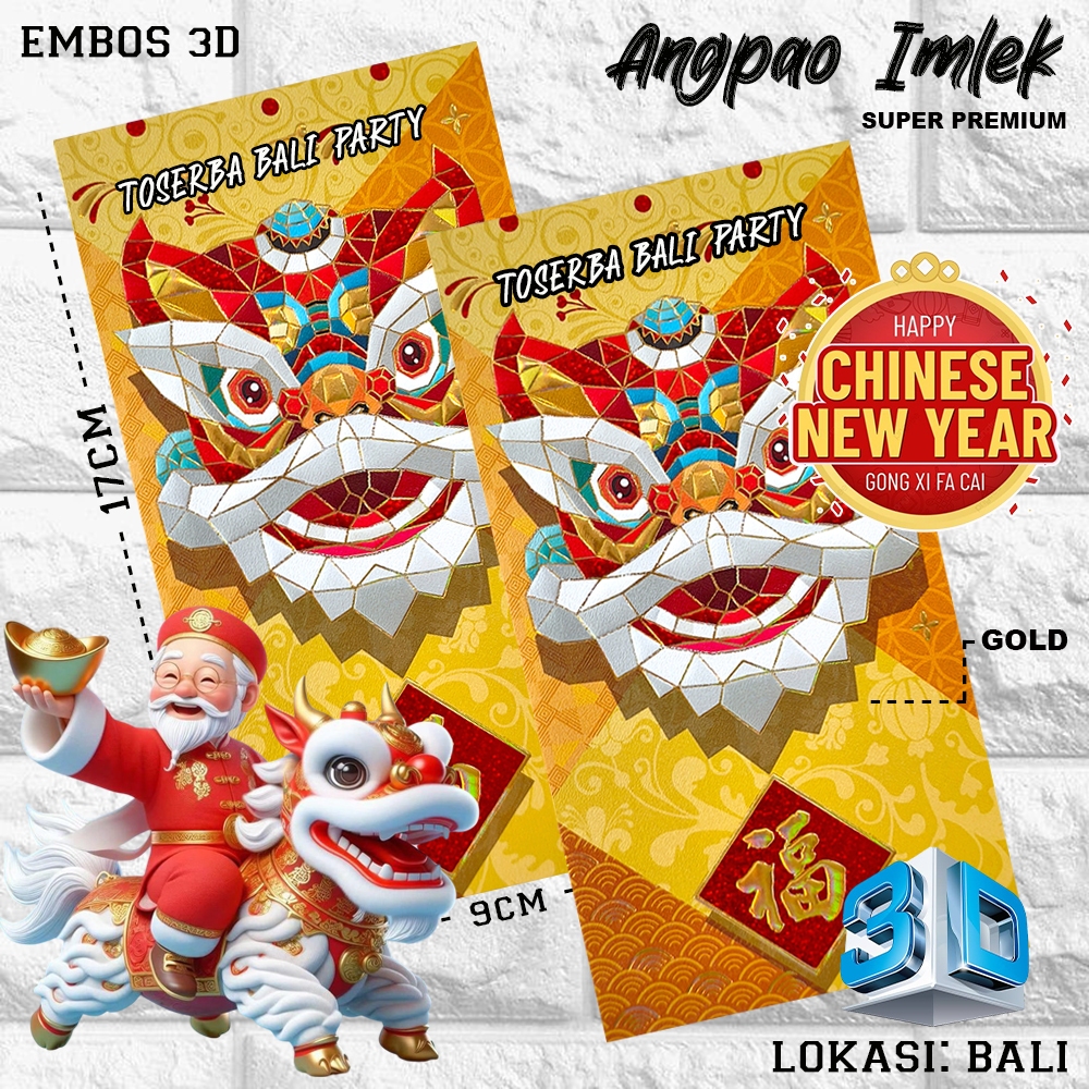 

KERTAS ANGPAO IMLEK BARONGSAI 4 SUPER PREMIUM 4D