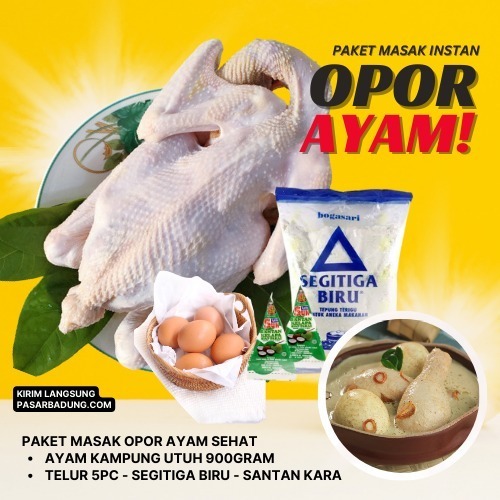 

Paket masak opor ayam kampung