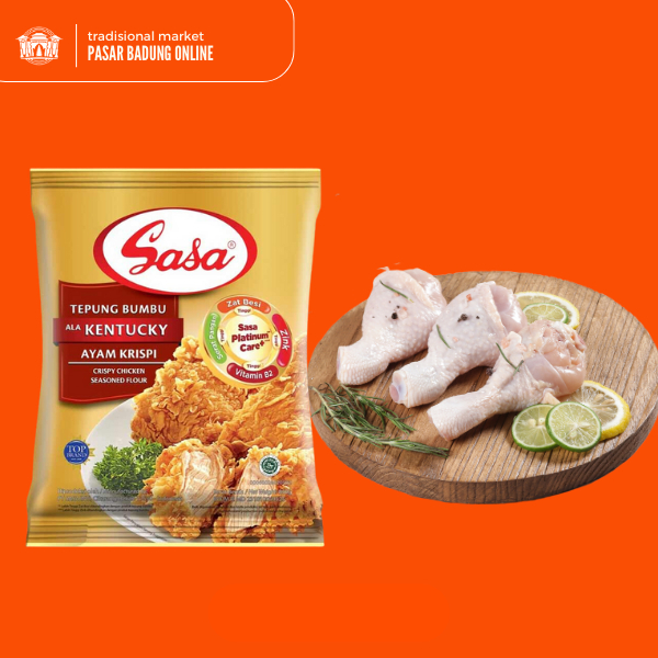 

Paket ayam krispi dengan tepung sasa ala kentucky