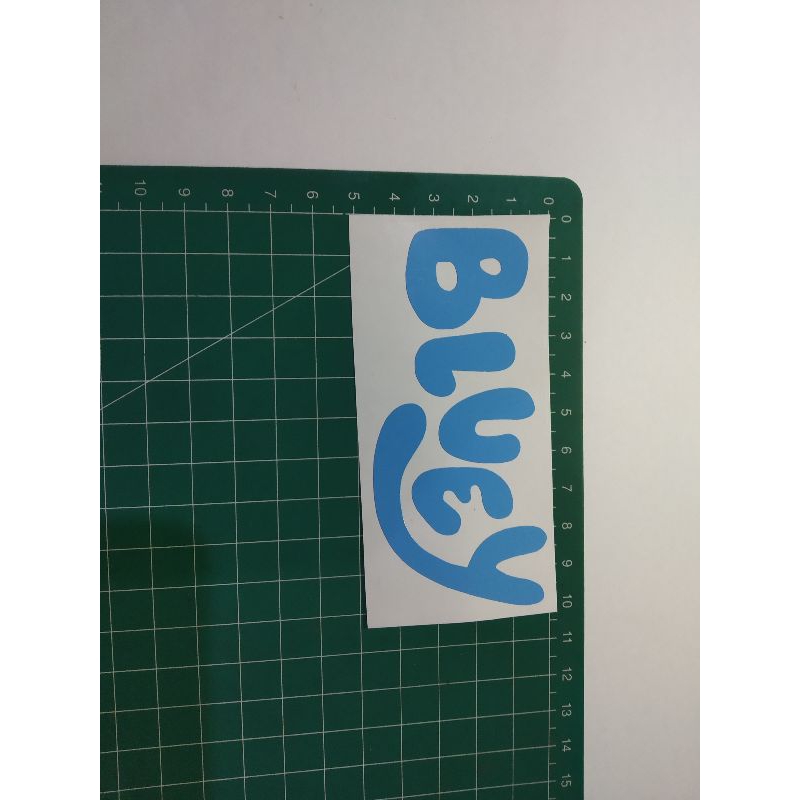 stiker cutting bluey