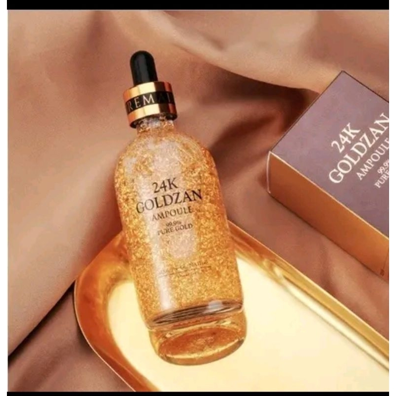 (Satuan )  24K Goldzanz Ampoule Pure Gold/ Serum Wajah 24k